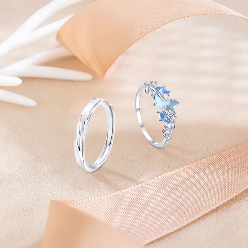 KUMET Sterling Silver Rings Unisex-3