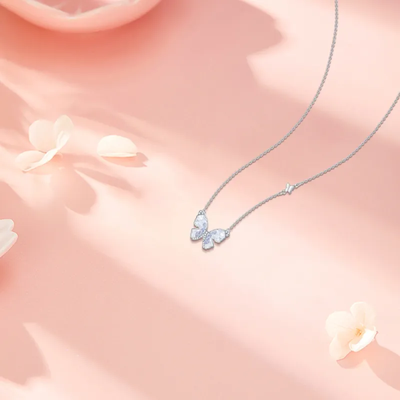 KUMET Zircon Necklaces Women's Same For Couples-3