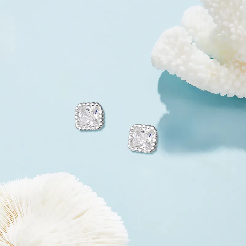 KUMET Sterling Silver Stud Earrings Women's-8