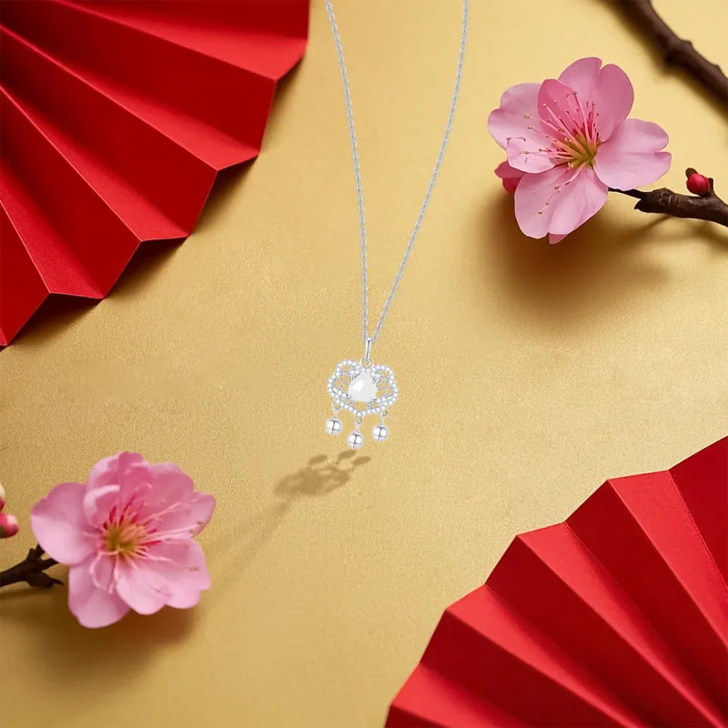 KUMET Sterling Silver Necklaces Women's-3