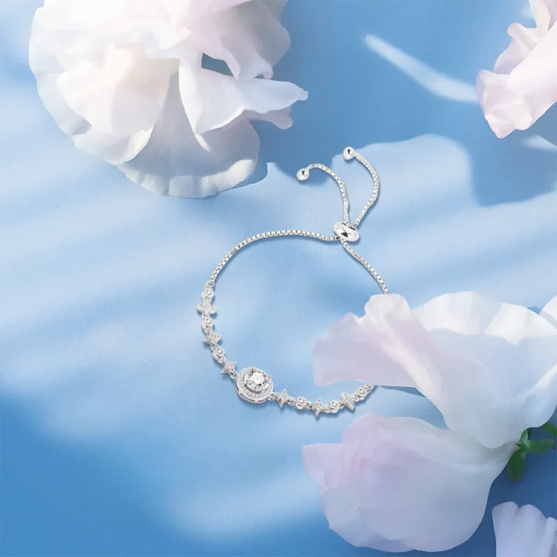 KUMET Zircon Bracelets Women's Same For Couples-3