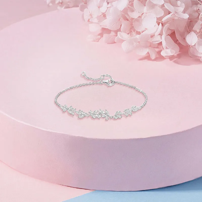 KUMET Zircon Bracelets Women's Same For Couples-2