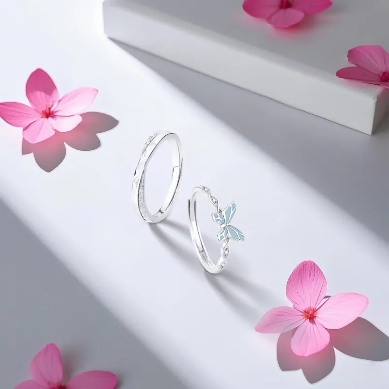 KUMET Sterling Silver Rings Unisex-3
