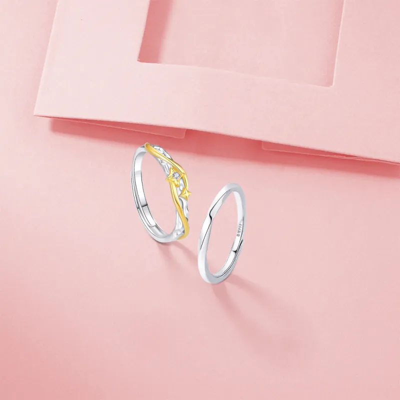 KUMET Sterling Silver Rings Unisex-3