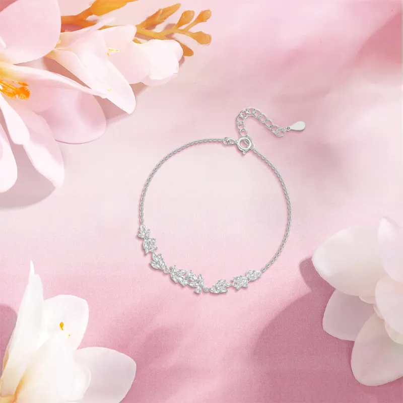 KUMET Sterling Silver Bracelets Women's-3