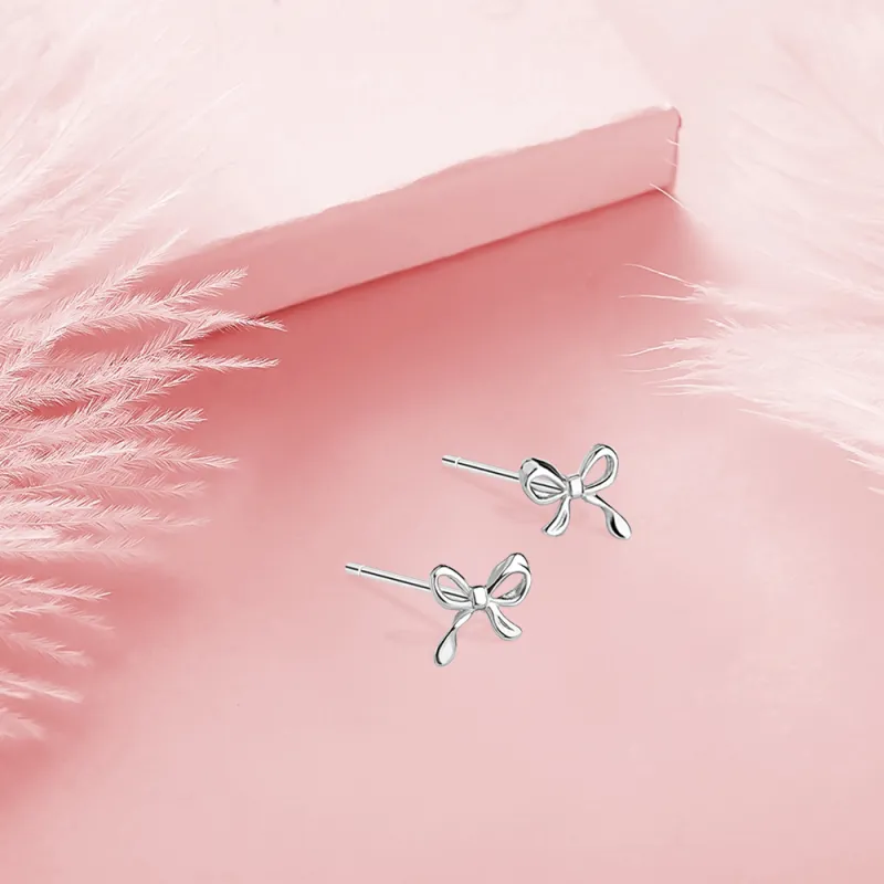 KUMET Sterling Silver Stud Earrings Women's Couple Birthday Anniversary Gift-4