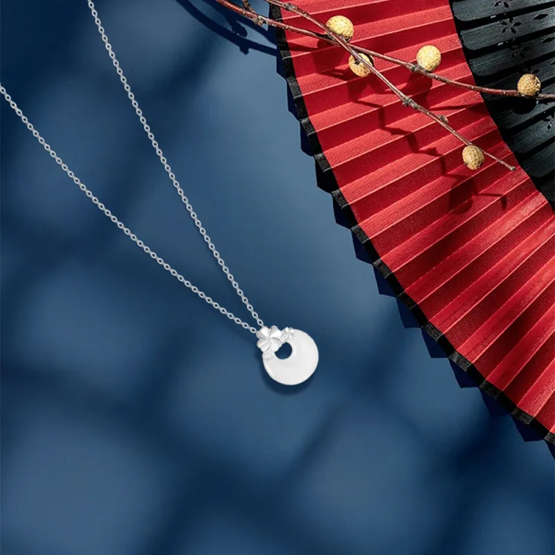 KUMET S925 Silver Necklaces Women's Couple Birthday Gift For Anniversary-3