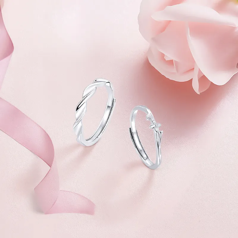 KUMET Sterling Silver Rings Unisex-3