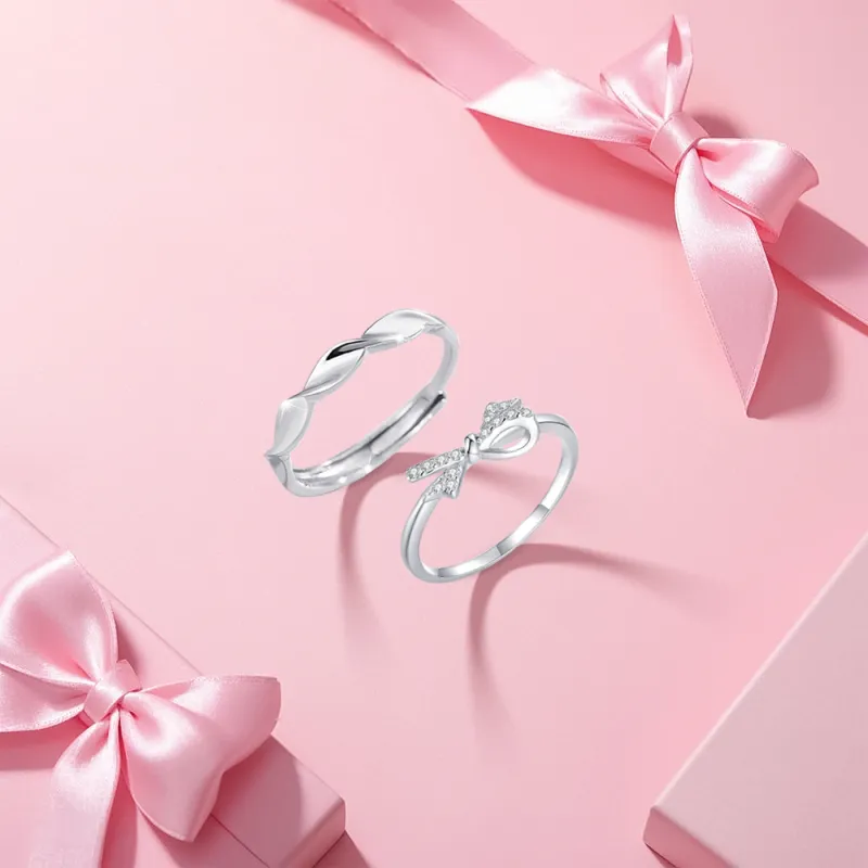KUMET Sterling Silver Rings Unisex-8