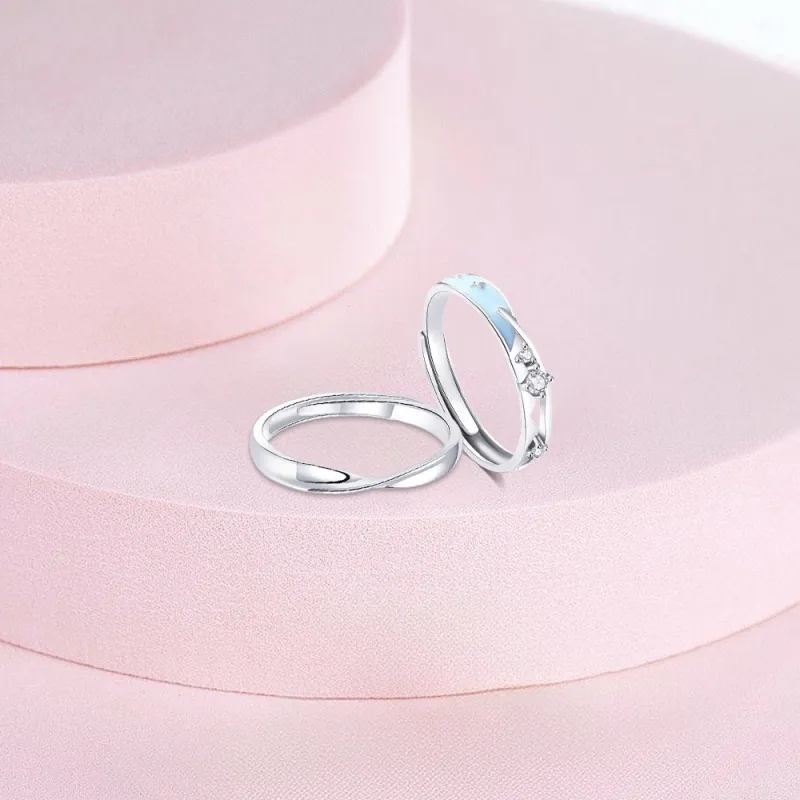 KUMET Sterling Silver Rings Unisex-2