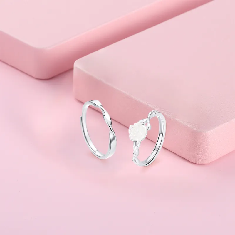 KUMET Sterling Silver Rings Unisex-3