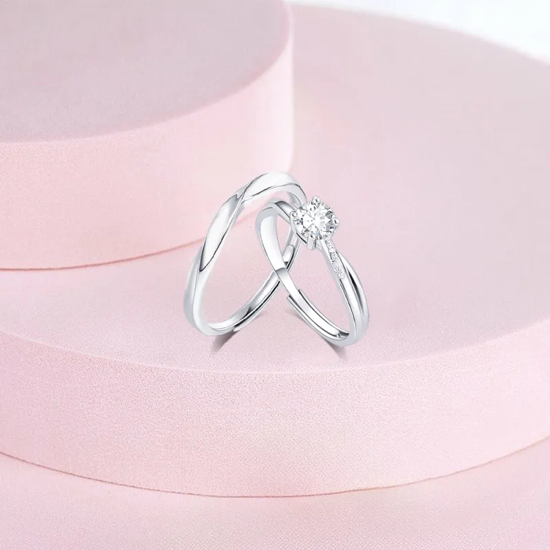 KUMET Sterling Silver Rings Unisex-4