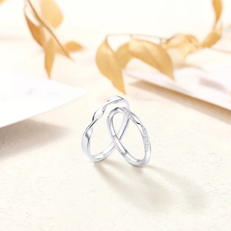 KUMET Sterling Silver Rings Unisex-4