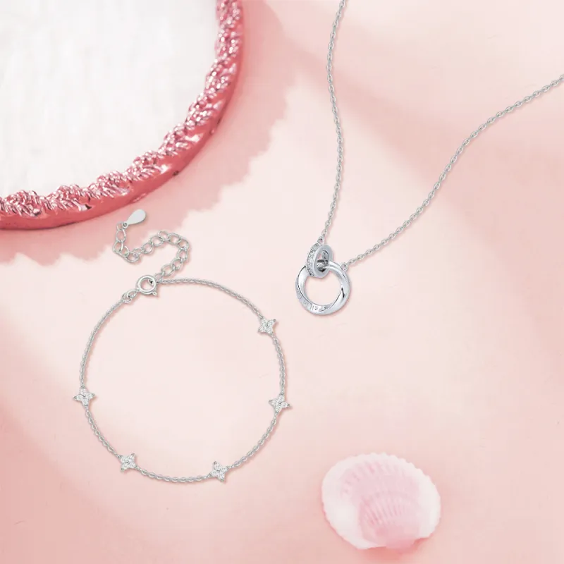 KUMET Sterling Silver Necklaces Women's-6