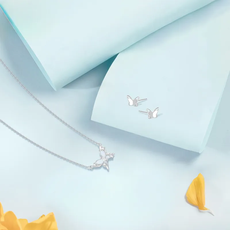 KUMET Sterling Silver Necklaces Women's-4