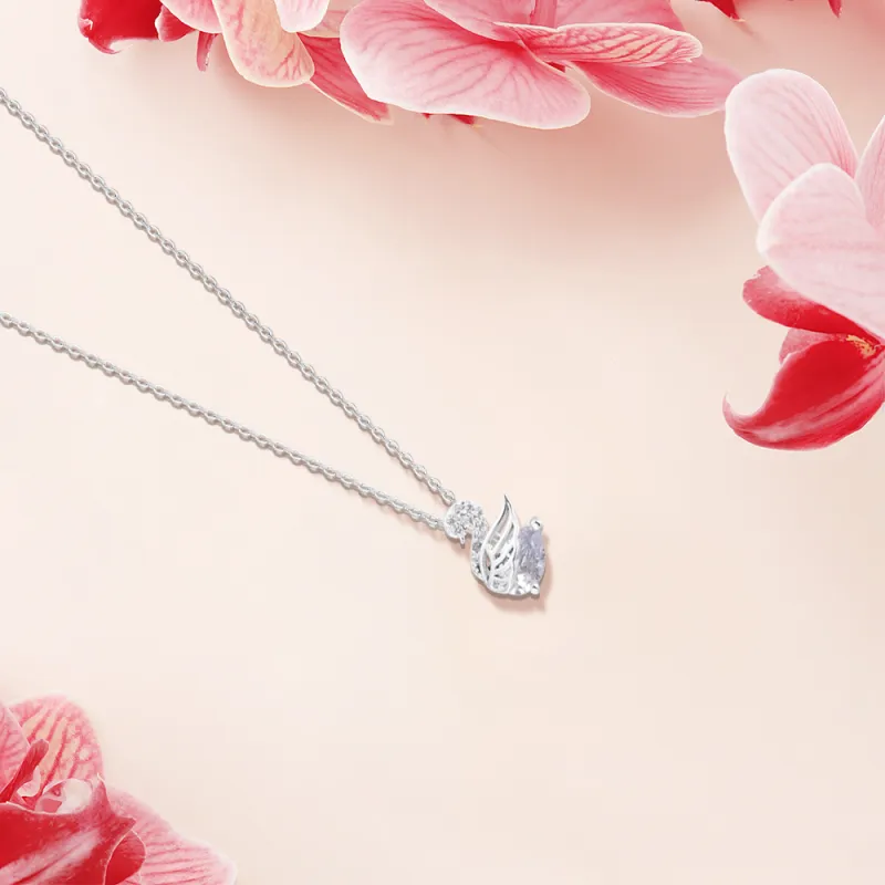 KUMET Sterling Silver Necklaces Women's Couple Bestie Same Style-2
