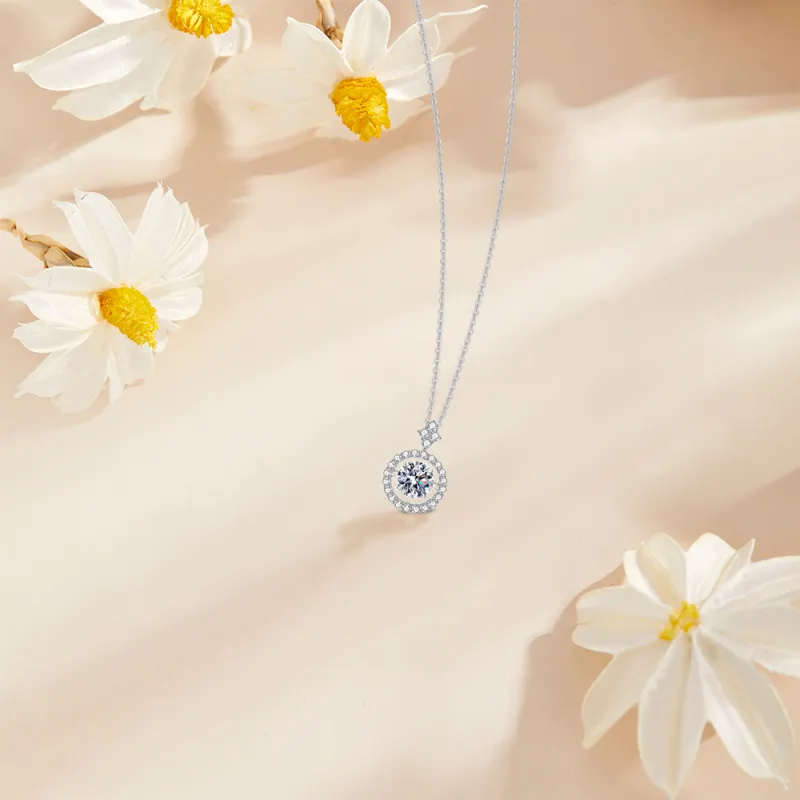 KUMET Zircon Necklaces Women's Same For Couples-3