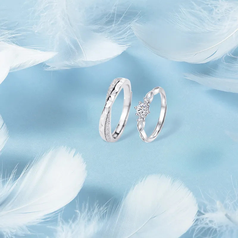 KUMET Sterling Silver Rings Unisex Anniversary Birthday Gift-4