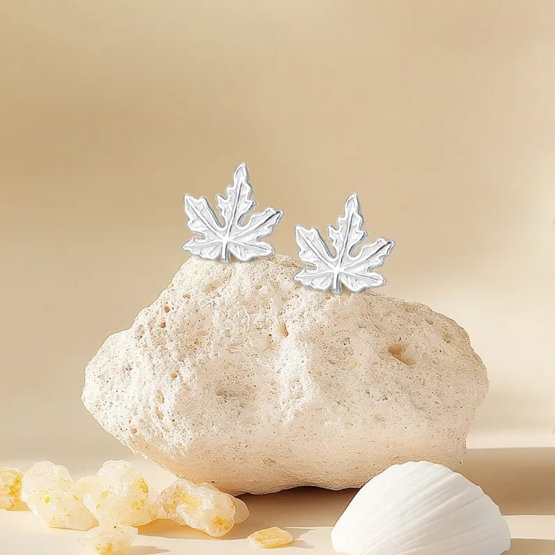 KUMET Sterling Silver Stud Earrings Women's-5
