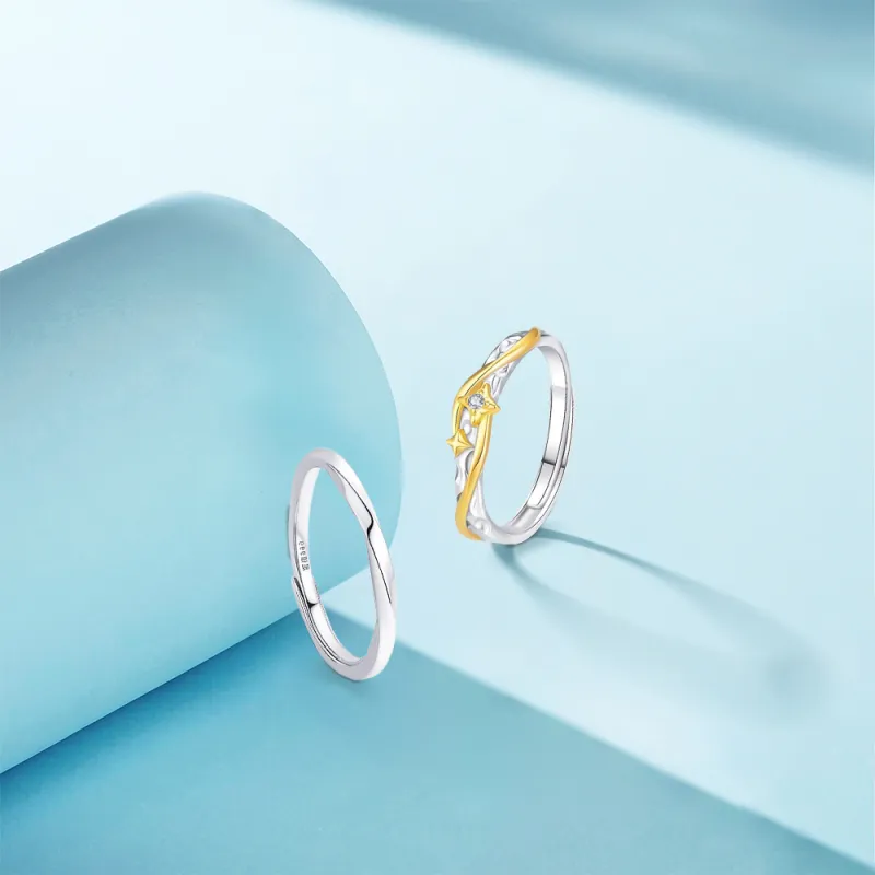 KUMET Sterling Silver Rings Unisex-2