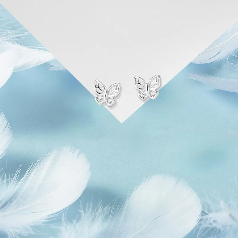 KUMET Sterling Silver Stud Earrings Women's Couple Birthday Anniversary Gift-4