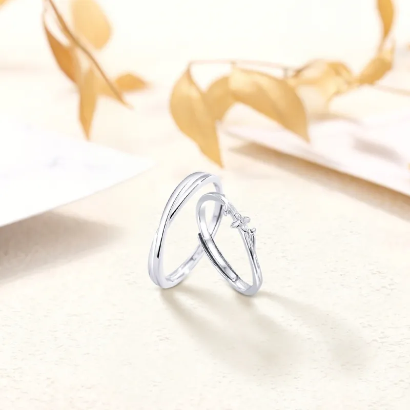 KUMET Sterling Silver Rings Unisex-4