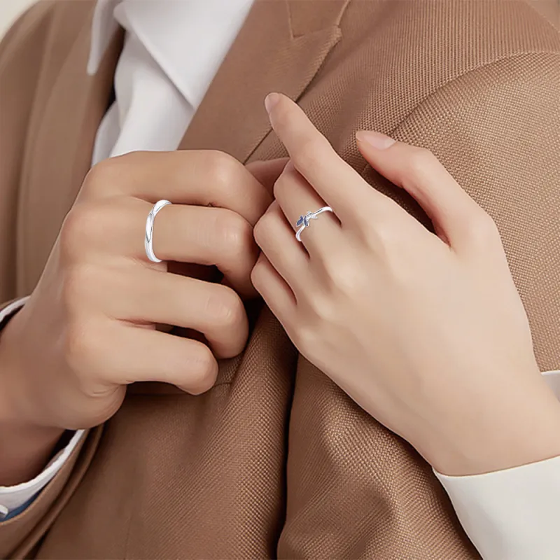 KUMET Sterling Silver Rings Unisex-1