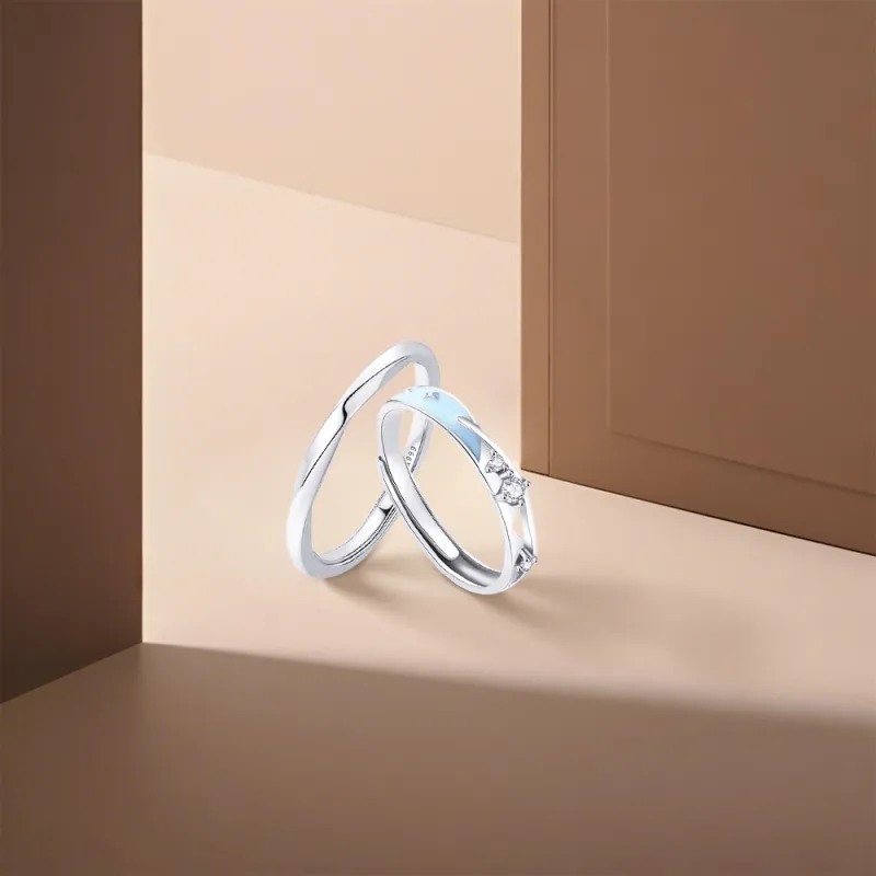KUMET Sterling Silver Rings Unisex-4