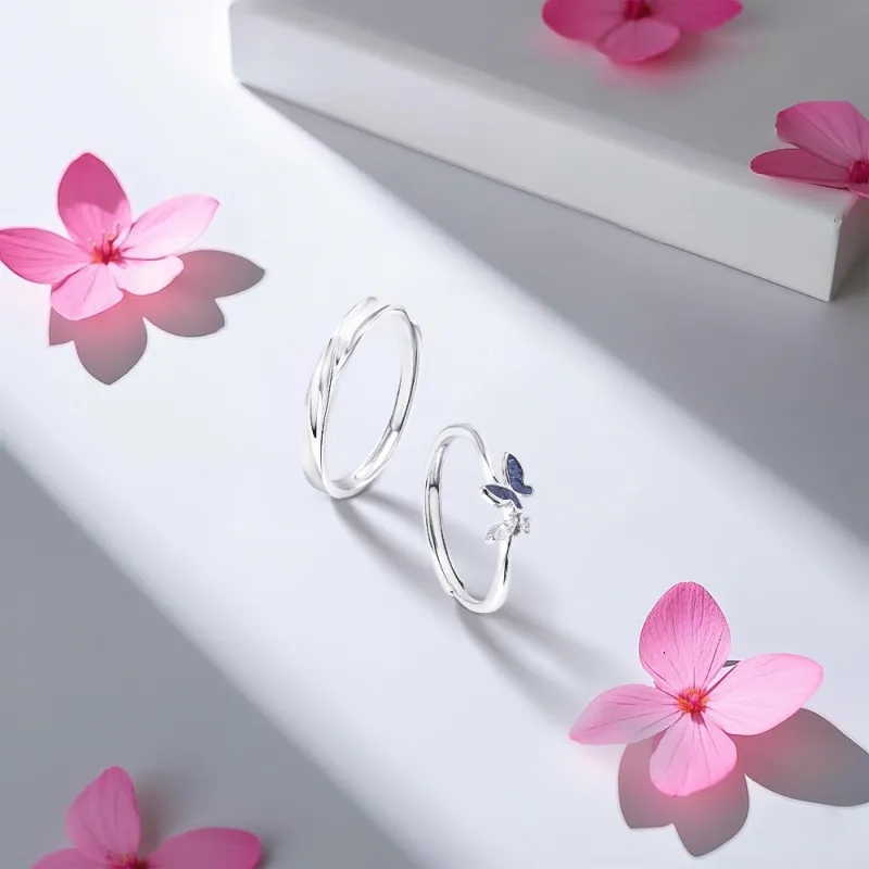 KUMET Sterling Silver Rings Unisex-3
