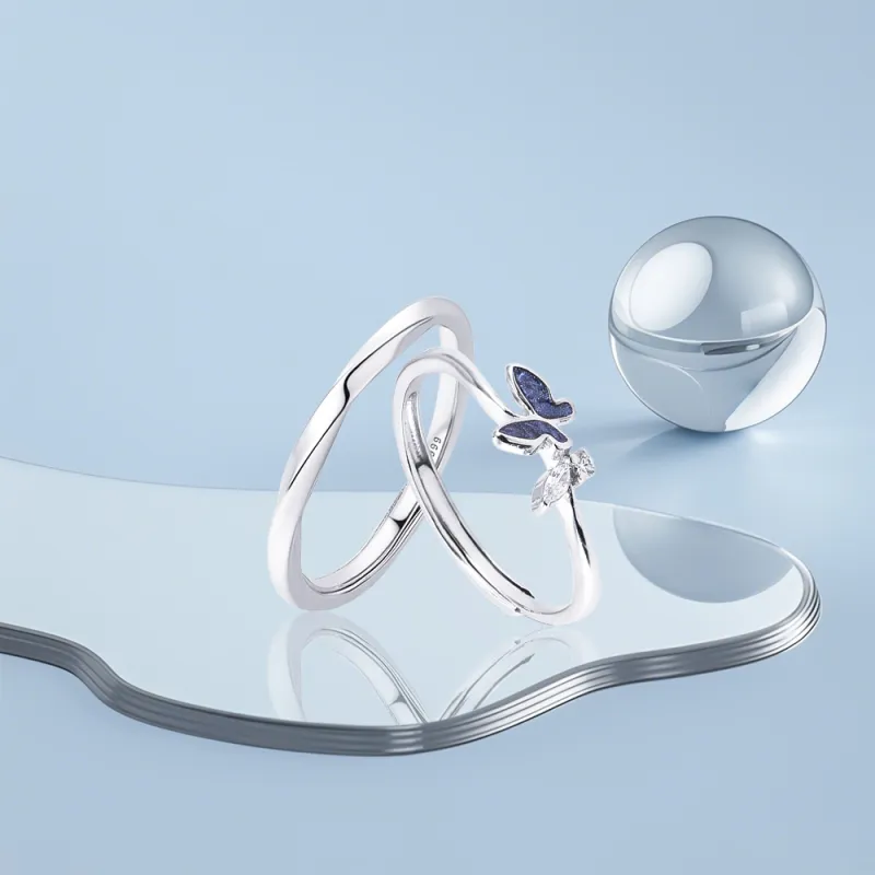 KUMET Sterling Silver Rings Unisex-4