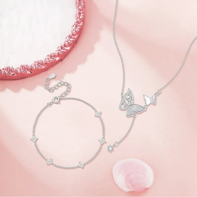 KUMET Sterling Silver Necklaces Women's-6