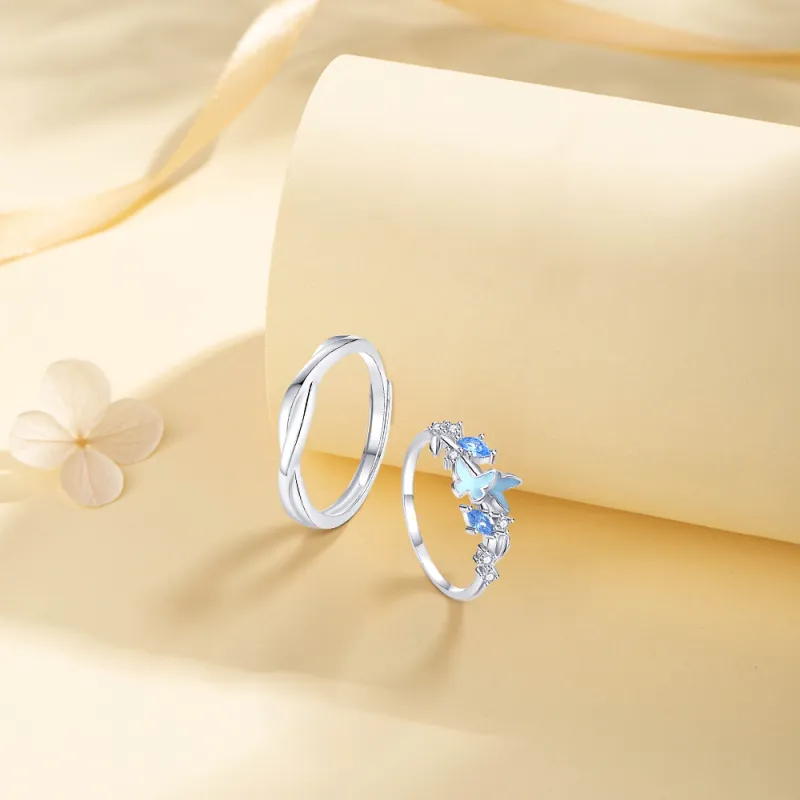 KUMET Sterling Silver Rings Unisex-3