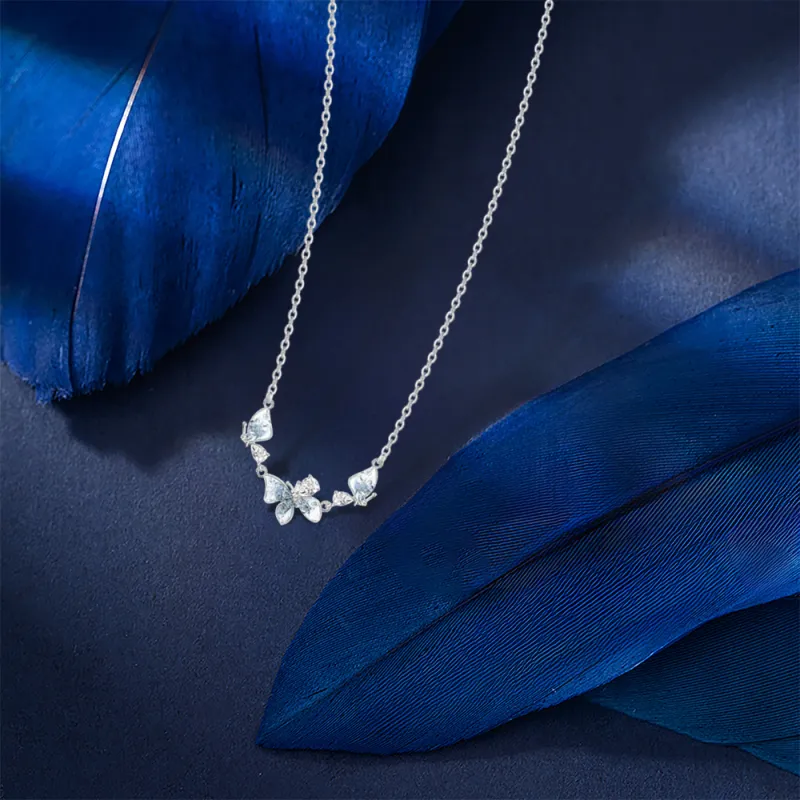 KUMET Zircon Necklaces Women's Couple's Anniversary Gift-3