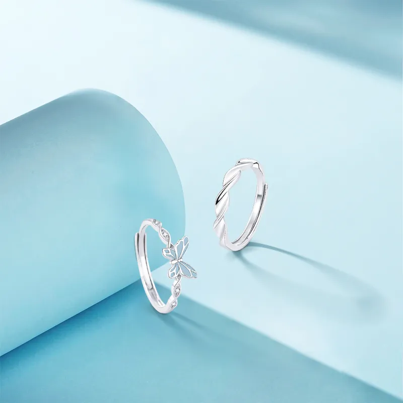 KUMET Sterling Silver Rings Unisex-2