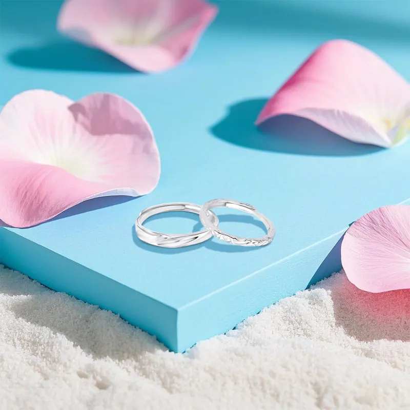 KUMET Sterling Silver Rings Unisex-4