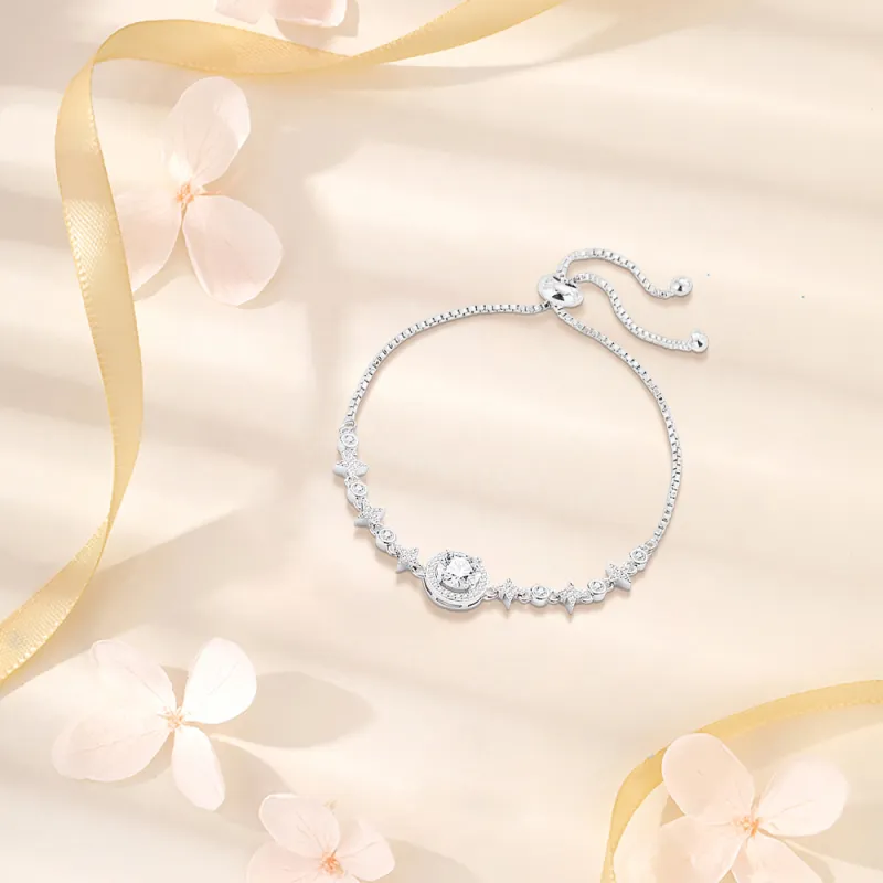 KUMET Zircon Bracelets Women's Same For Couples-4