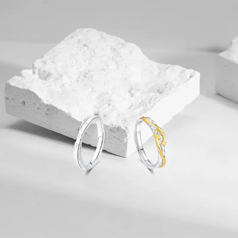 KUMET Sterling Silver Rings Unisex-2