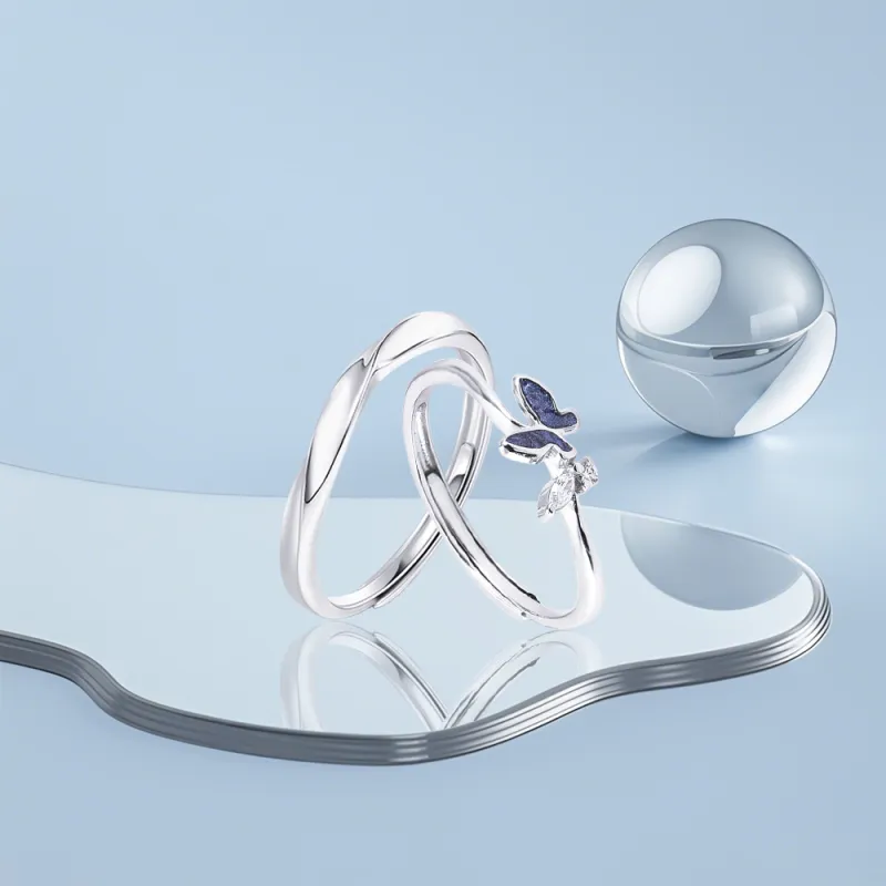 KUMET Sterling Silver Rings Unisex-4