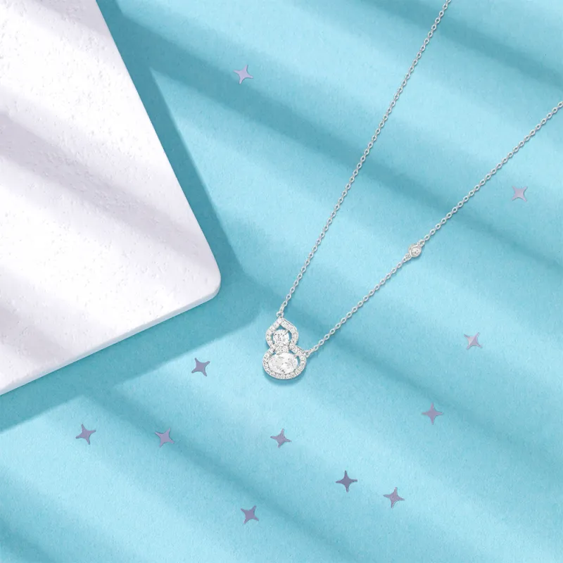 KUMET Zircon Necklaces Women's Same For Couples-2