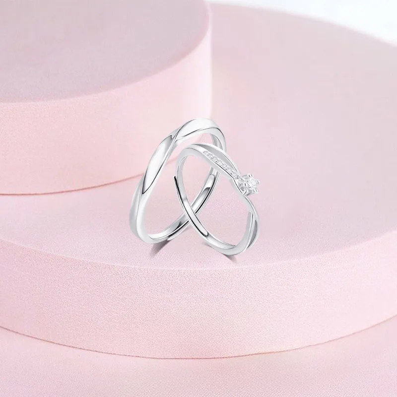 KUMET Sterling Silver Rings Unisex-4