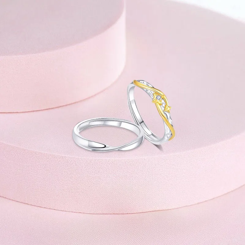 KUMET Sterling Silver Rings Unisex-2
