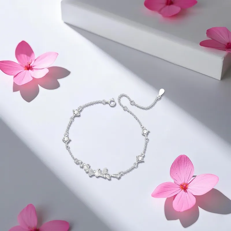 KUMET Sterling Silver Bracelets Women's-3