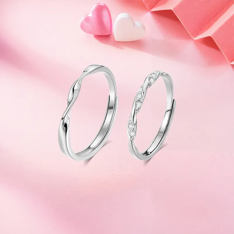 KUMET Sterling Silver Rings Unisex # Sweet Love Confession-3