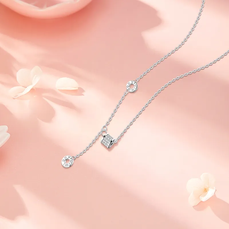 KUMET Sterling Silver Necklaces Women's-3