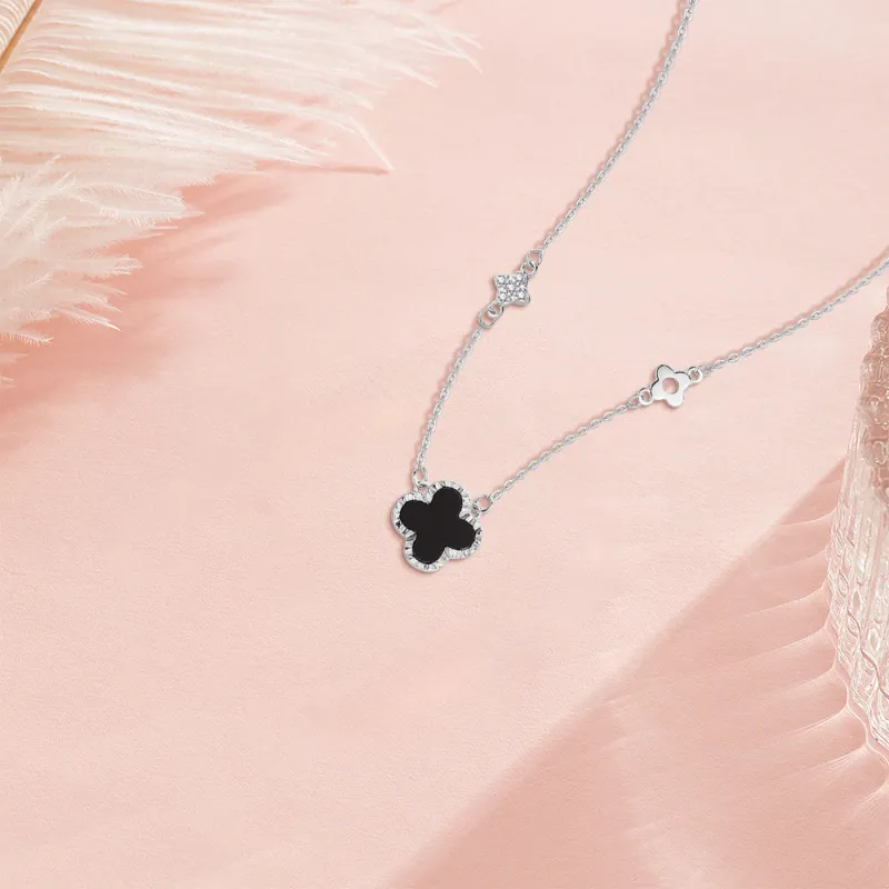 KUMET Sterling Silver Necklaces Women's-5