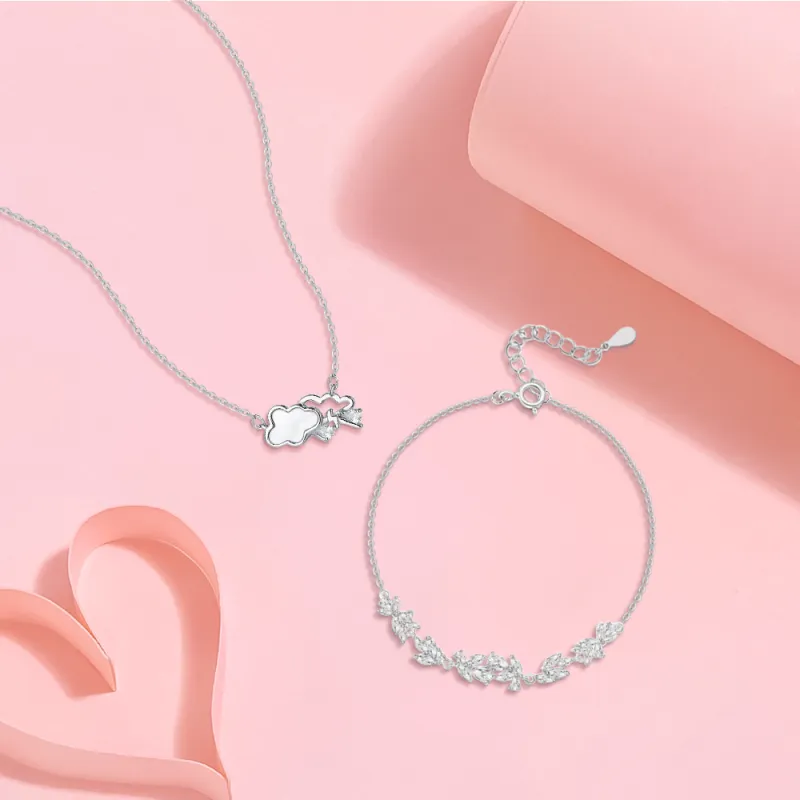 KUMET Sterling Silver Bracelets Women's-5