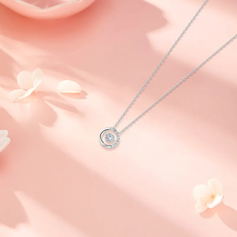 KUMET Zircon Necklaces Women's Couple Birthday Gift For Anniversary-1