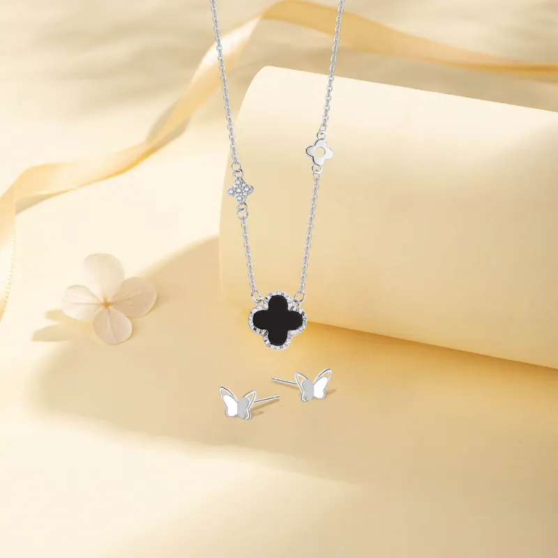 KUMET Sterling Silver Necklaces Women's-3