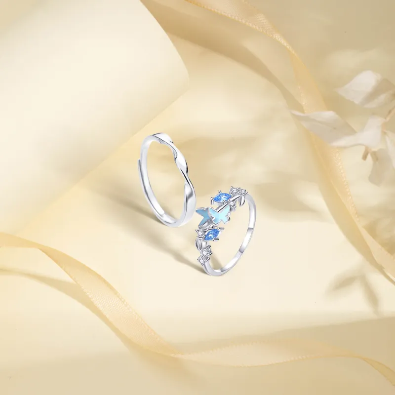 KUMET Sterling Silver Rings Unisex-3