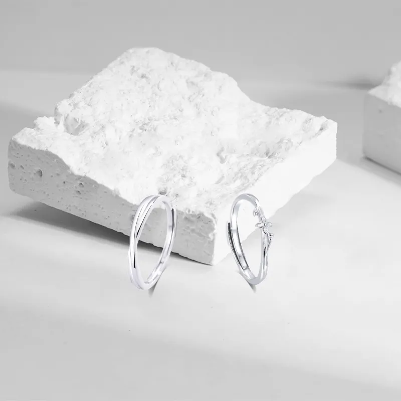 KUMET Sterling Silver Rings Unisex-2